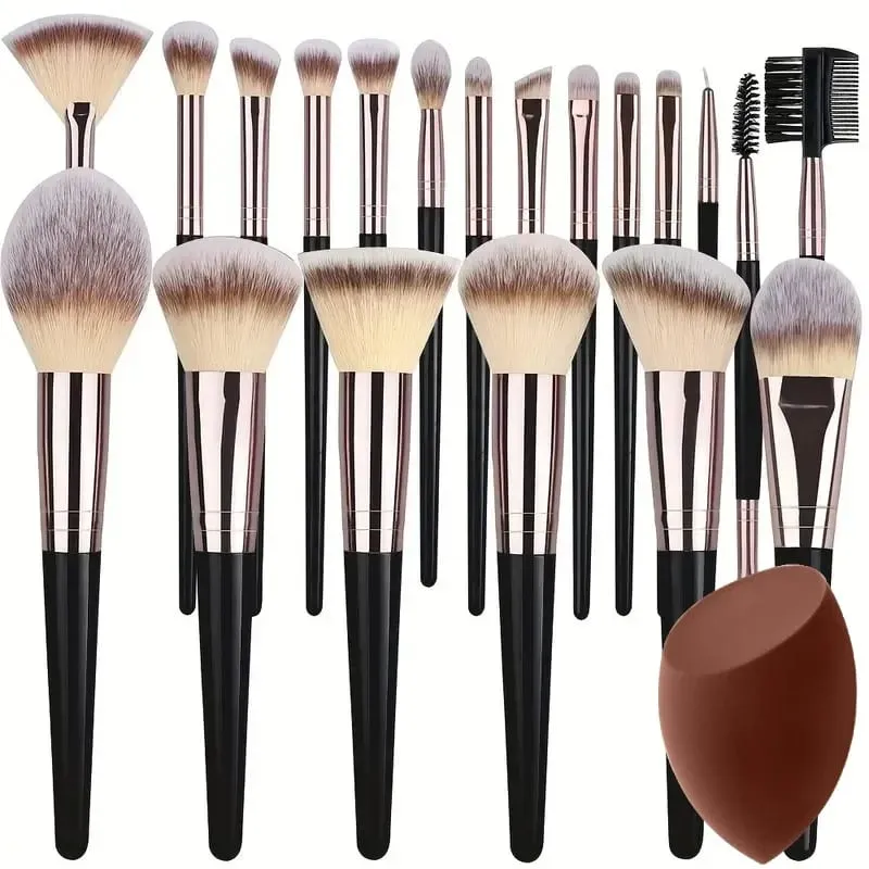 Professional 3-20PCS Makeup Brushes Set Soft Fluffy Foundation Eyeshadow Concealer Blending Kabuki Women Beauty Tool — image 13