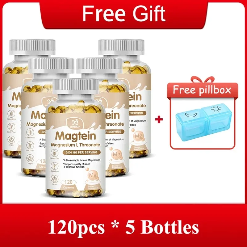 Pure Magtein Magnesium L-Threonate Capsules for Improves Sleep Quality & Cognitive Performance Reduces Anxiety & Neuro Health — image 9