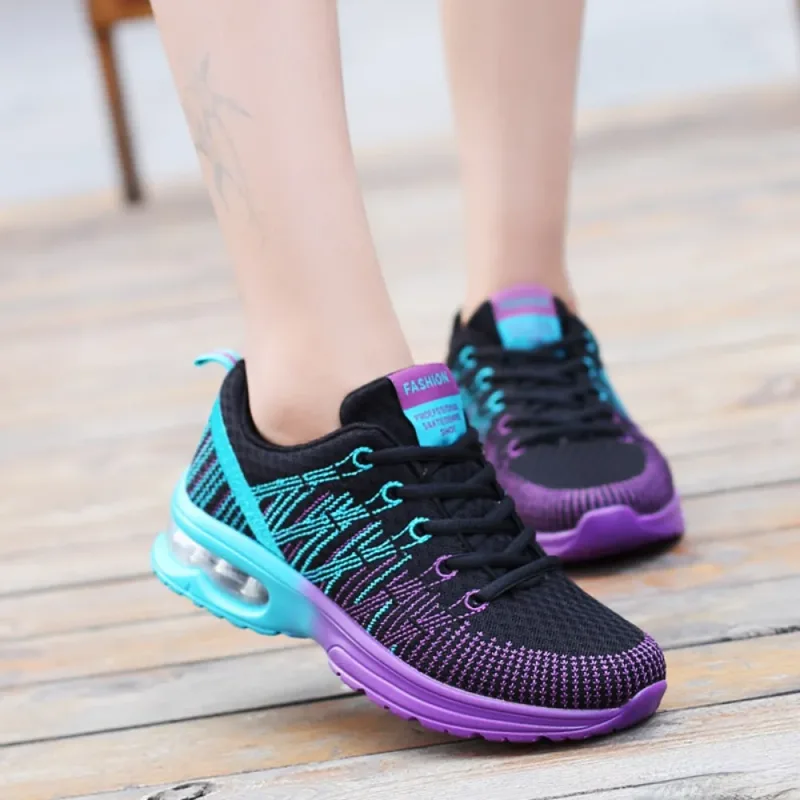 Women Sports Shoes Outdoor High Quality Running Shoes Breathable Athletics Casual Sneaker Ladies Non-slip Sport Walking Shoes — image 2