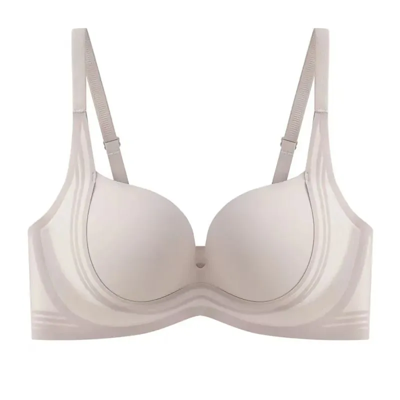 Sutiã push up sem costura, sutiã pequeno para coleta de seios, ampliador, anti-flacidez, parte superior fina e inferior grossa, sem arame, lingerie para mulheres, 2025 — image 9