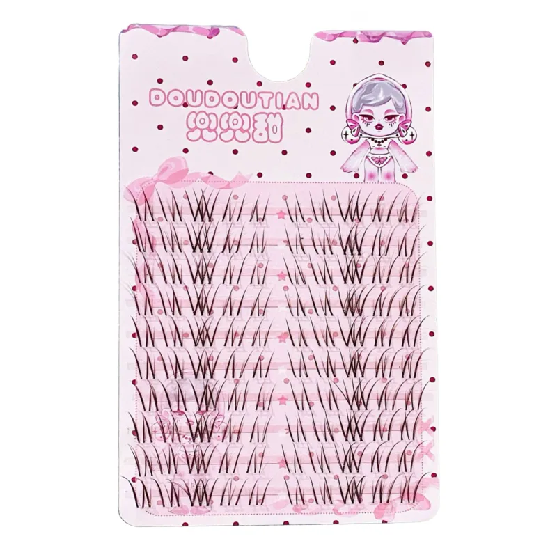 3/10 Baris Bulu Mata Palsu Coklat Manis Natural Whispy Fluffy Air Manga Sambungan Bulu Mata Palsu Gaya Korea Solekan Mata Sempurna — image 8