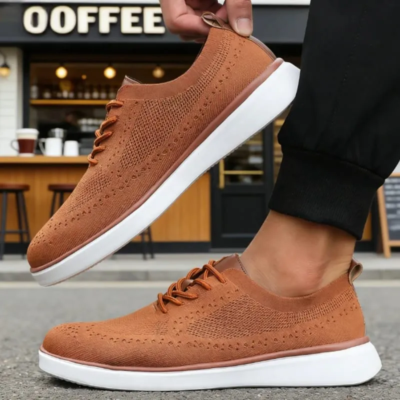 New Classis Men's Causal Shoes Mesh Breathable Non Slip Walking Shoes Fashion Soft Sole Stylish Sneakers Tennis Flat Shoes Men — image 2