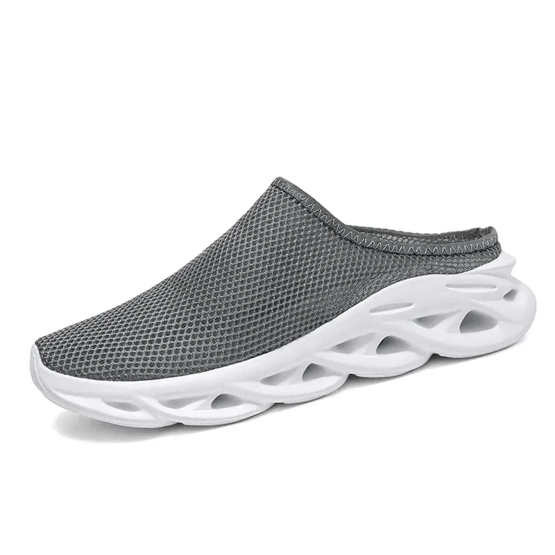 Men Slippers Summer Breathable Home Indoor Slippers Men Thick Bottom Slides Fashion Couple Walking Shoes Chanclas Hombre 39-48