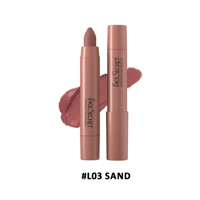 1 Stück wasserfester, matter Lippenstift mit langanhaltendem Finish, antihaftbeschichtet, leicht, Lippenstift, glatte Anwendung, Lippen-Kombi-Set
