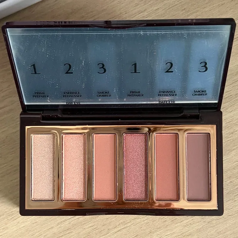 Charlotte Brand Latest Style 9 Colors Palette Eyeshadow & Highgloss Repair Gemstone Disc Nature Easy to Color Tilbury Cosmetics