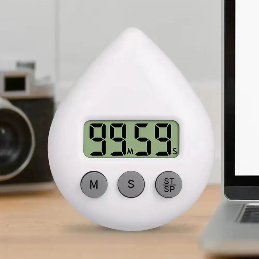 Waterproof Shower Clock Timer Splash Resistant Timer Magnetic Digital Timer Sports Visual Clock for Home Office School Kitchen — image 9