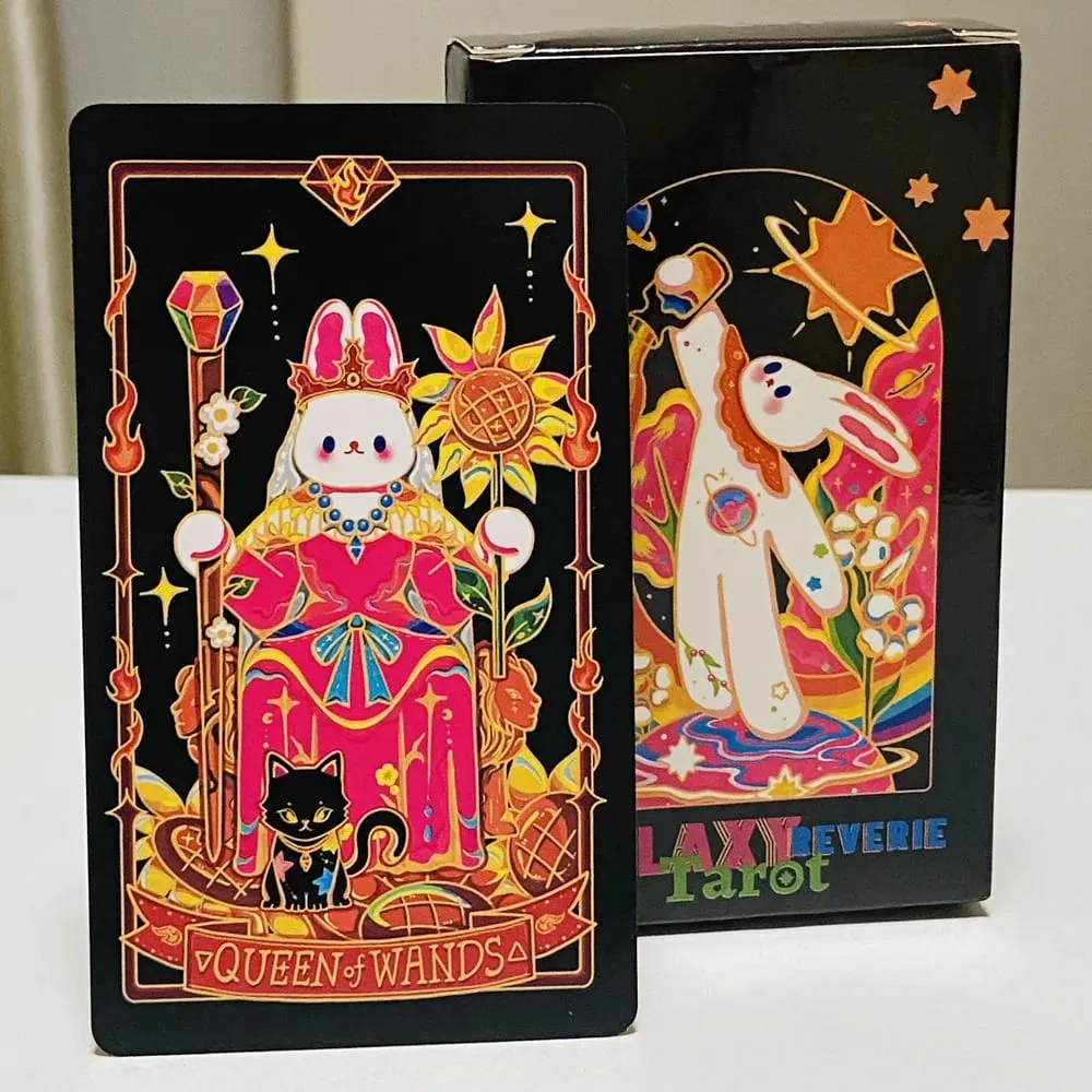 Galaxy Reverie Tarot Cards 78pcs Cute Rabbit-Themed Tarot Cards Wait Board Games — image 1