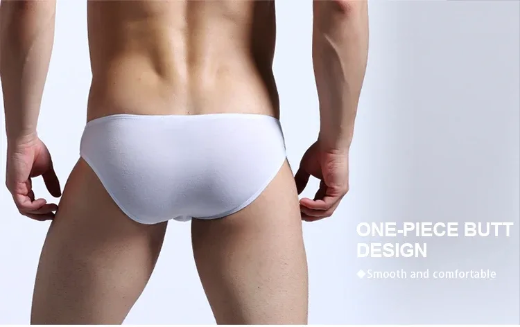 Roupa interior masculina calças triangulares pequenas u convexo modal fino estiramento sexy cintura baixa apertado cuecas laterais estreitas — image 14