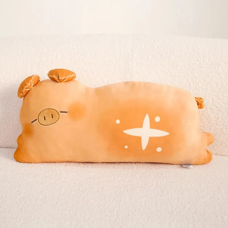 50cm Cute Toast Pillow Soft Plush Sofa Cushion Adorable Cat Rabbit Pig Bread Shape Hugging Pillow Gifts For Home Decor — image 5