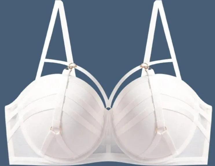 Women Sexy Round Manga Breast Bra Thick Cup Push Up Gather Bra Side Support Anti Sagging Plus Size Lingerie Underwear