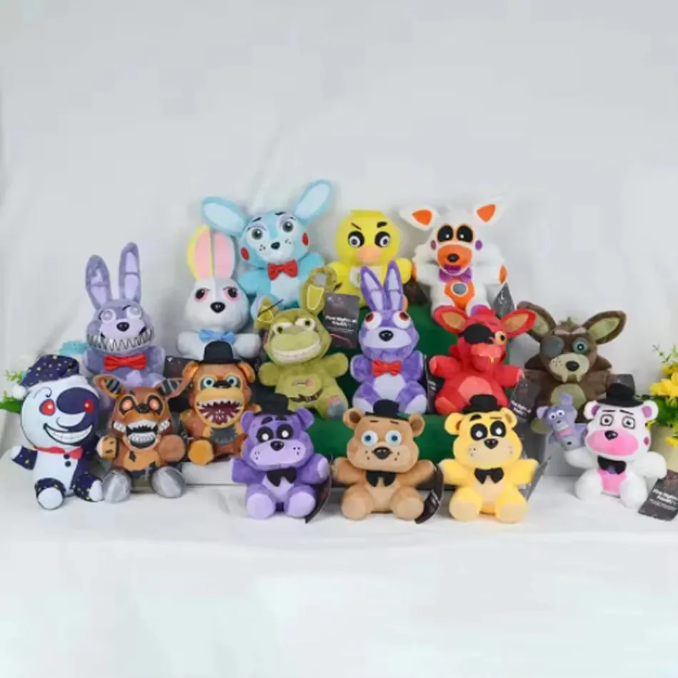Fnaf Cute Plush Toys Game Doll 18CM Bonnie Bear Foxy Cartoon Stuffed Dolls Freddy Toys For Children Gifts — image 7