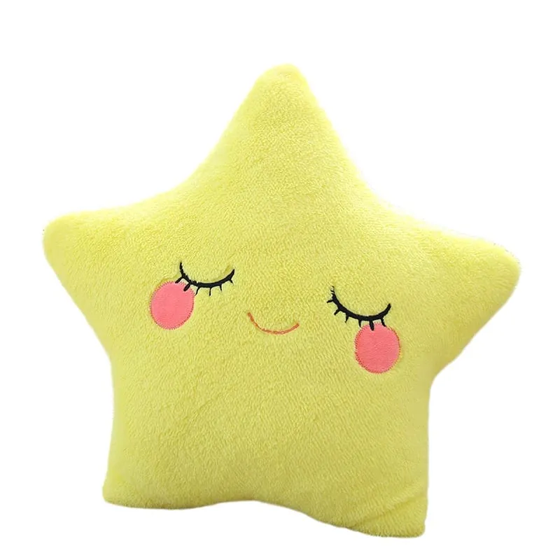 Fantastische Star Cloud Moon Rainbow Pluche Kussen Gevuld Sky Natuurlijk Kussen Geel Roze Blauw Verlegen Emotie Plushie Decoratie Cadeau — image 13