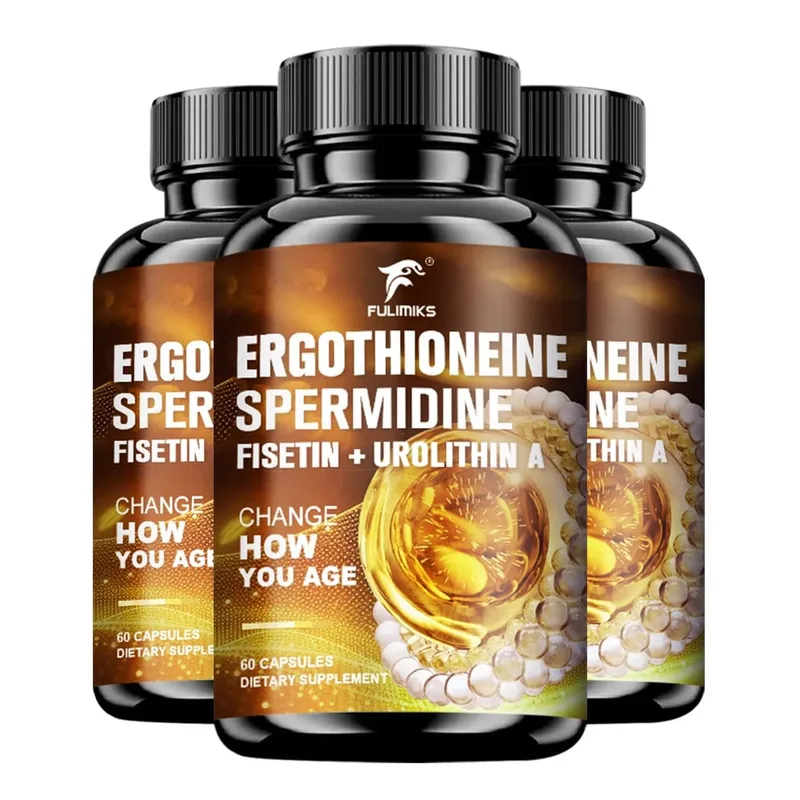 Ergothioneine & Spermidine Anti-Aging Capsules with Fisetin Urolithin A & PQQ Supports Cellular Health & Skin Rejuvenation — image 10