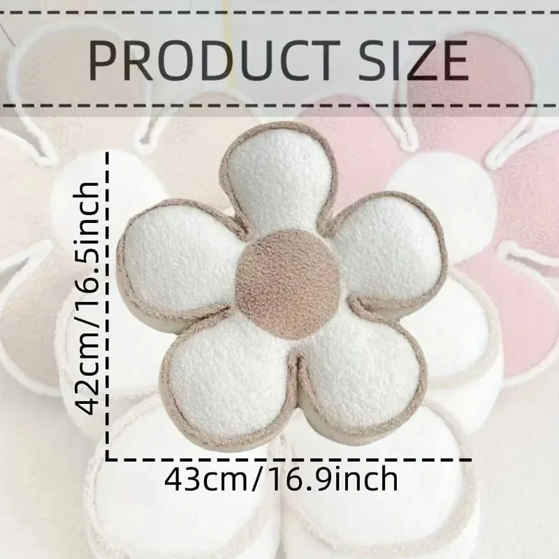 Luxury Sunflower Petal Flower Pillow Sofa Living Room Cushion Bay Window Bed Decor Headrest Backrest Pad PP Cotton Filled Pillow — image 4