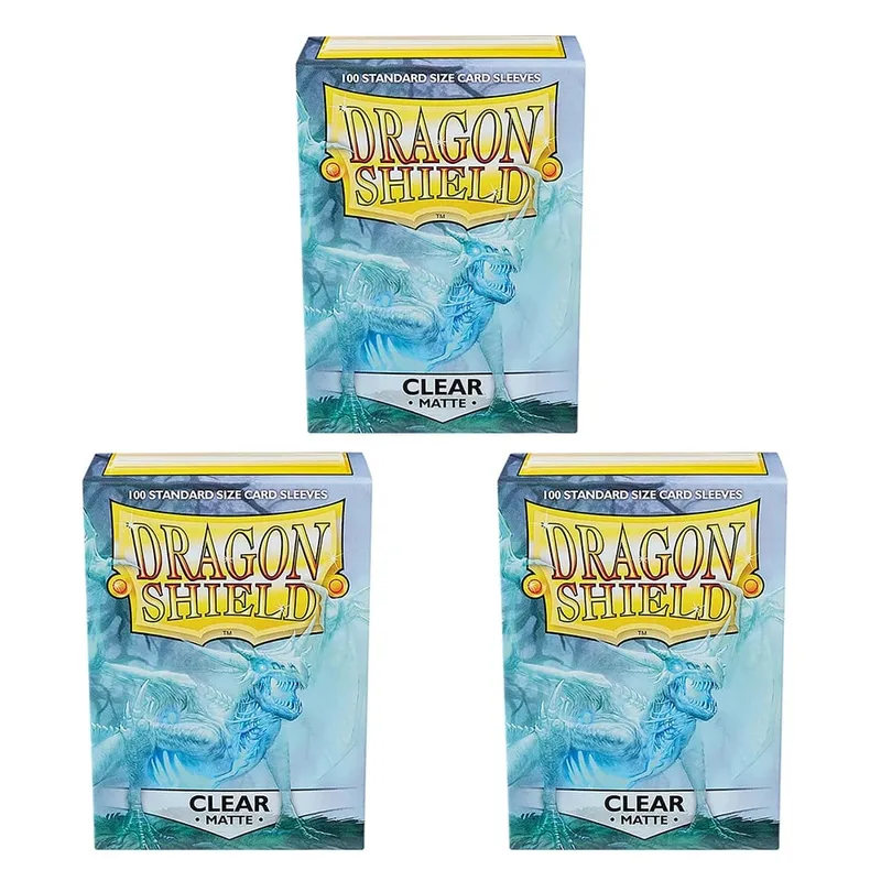 100 PCS/BOX Standard na Sukat ng Dragon Shield Bagong Sleeves 63x88mm Clear Matting Card Covers para sa MTG/PKM Board Game Card Slevee