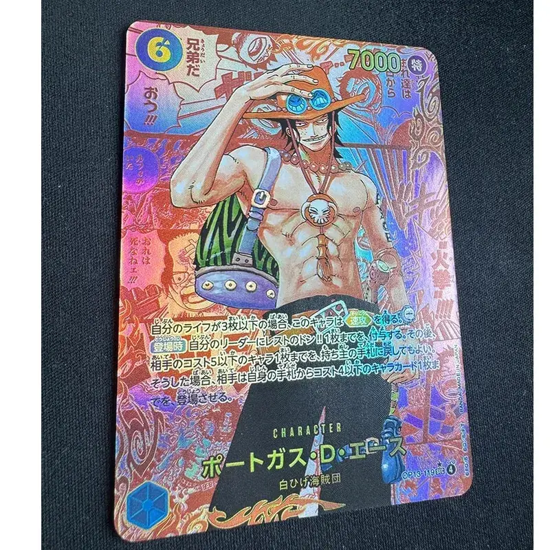 ONE PIECE Roronoa Zoro Monkey D. Luffy כרטיס אוסף תוצרת בית בגרסה יפנית אנגלית צעצועים מתנת יום הולדת לחג המולד — image 15
