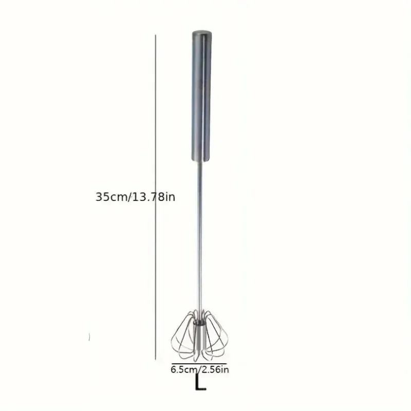 Stainless Steel Egg Beater Durable Semi-Automatic Mixer for Effortless Egg Cream Mixing Stirring and Beating for Kitchen Baking — image 11