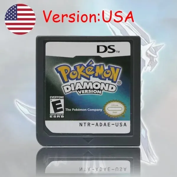 Pokemon Series DS ตลับเกม Diamond Platinum Pearl HeartGold SoulSilver สีดำสีขาวหลายภาษาสำหรับ NDS/2DS — image 9