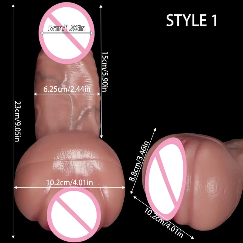 New Realistic Dildo Penis Pussy Extender Penis Sleeve Anal Vagina Stimulator for Men Male Masturbation Sex Toys for Couple Gay