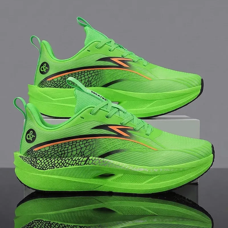 Men Sports Running Shoes Carbon Board Marathon Athletic Outdoor Breathable Lightweight Women's Comfortable Professional Sneakers — image 3