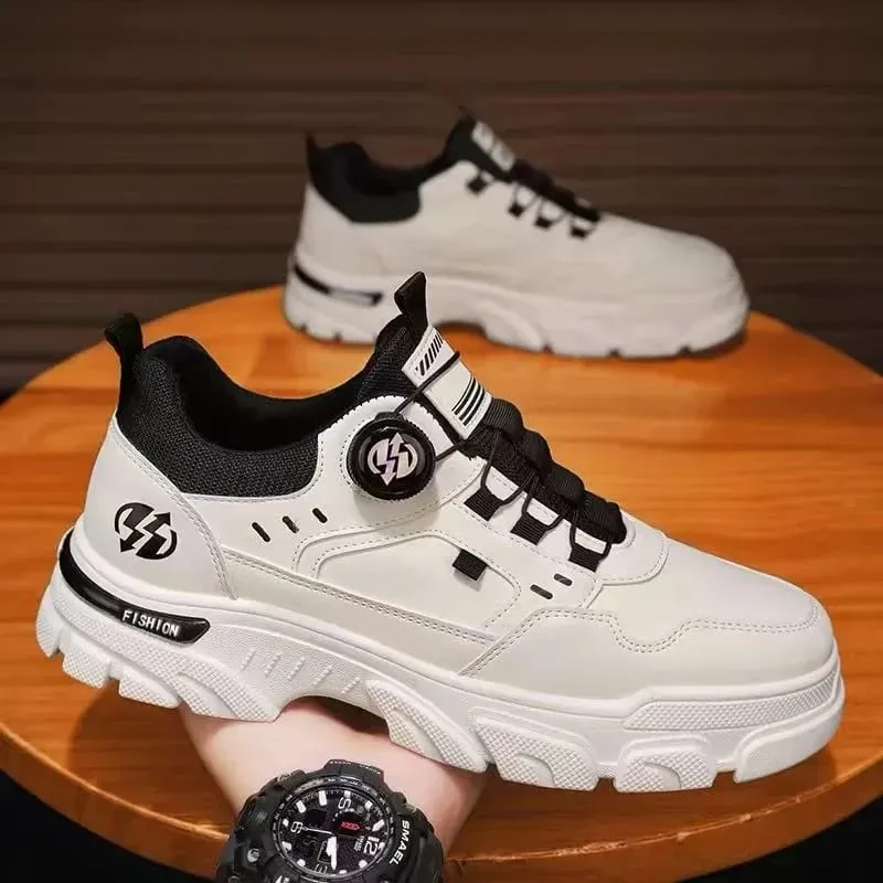 Summer Mens Casual Shoes Leather Men's Sneakers Comfortable Soft Male Wark Board Shoes Platform Shoe for Men Кроссовки Мужские — image 2