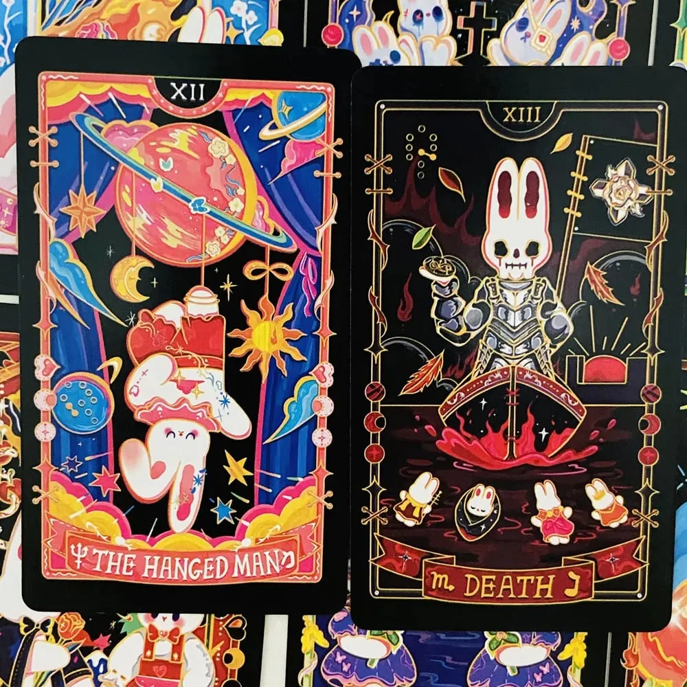 Galaxy Reverie Tarot Cards 78pcs Cute Rabbit-Themed Tarot Cards Wait Board Games — image 6