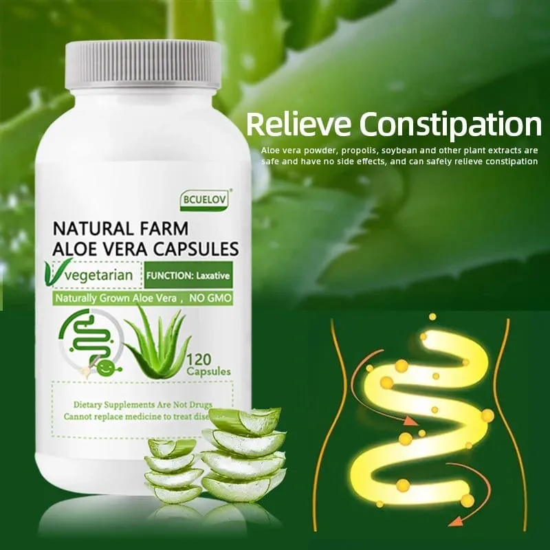 แคปซูลว่านหางจระเข้ Natural Farm - บรรเทาอาการท้องผูกตามร่างกาย ช่วยปรับสมดุลกรดในกระเพาะ รองรับระบบทางเดินอาหารอย่างสบาย — image 1