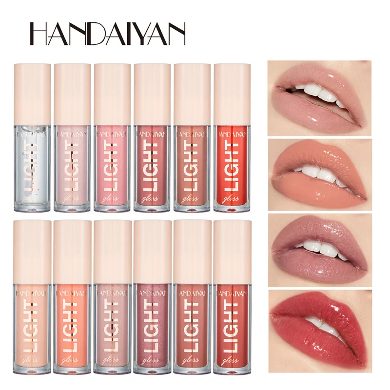 12 barev Mirror Pearl Lesk na rty Dlouhotrvající hydratační lesk Glitter Lip Glaze Vodotěsné sklo Tekutá rtěnka Dámský make-up — image 6