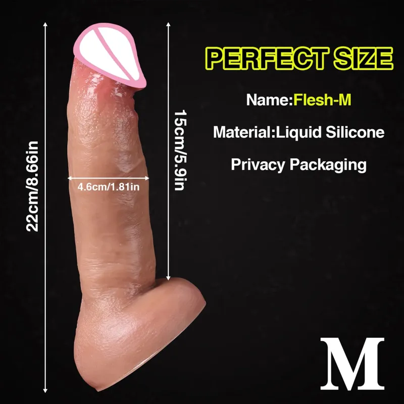 Consolador grueso realista y barato para hombres y mujeres, masturbadores Gay, pene de silicona, ventosa grande, tapón Anal para pene, juguete sexual — image 11