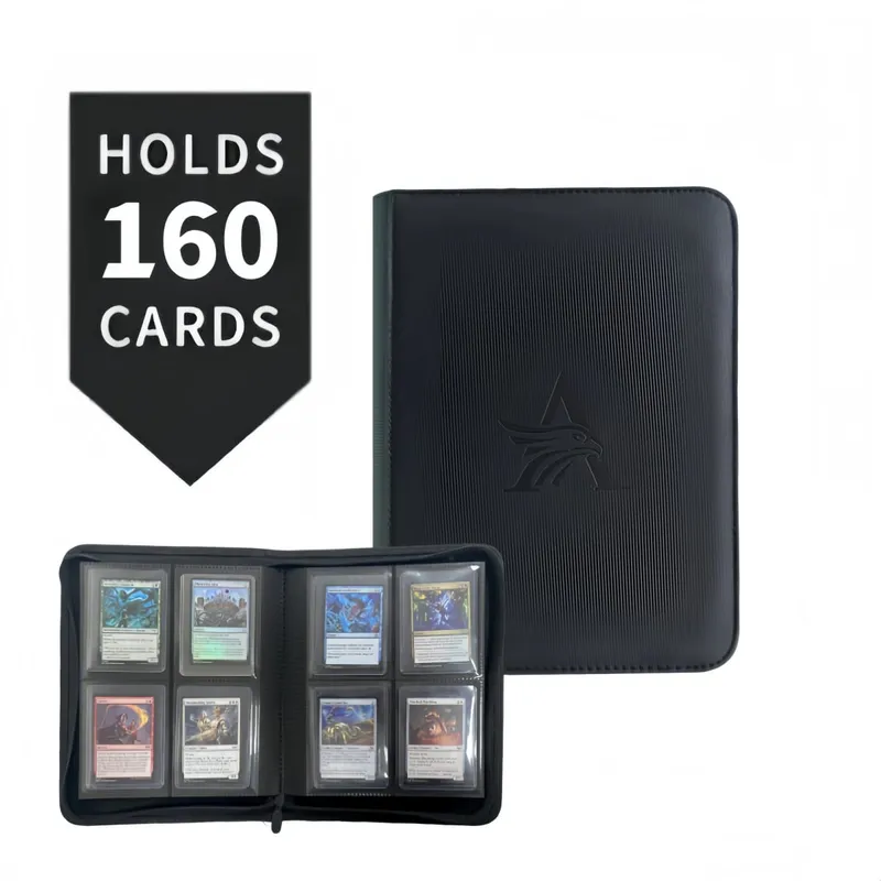 TopLoader 4-Pocket Card Binder (160 Cards) – Black/ Industrial-strength storage for TCG & sports cards. Collector's dream — image 12