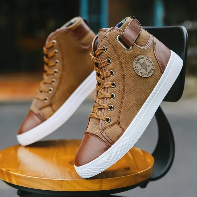 Men's High Top Walking Shoes Hot Selling Teenagers Outdoor Leisure Shoes Thick Soled Practical Jogging Large Size 39-46 Sneakers — image 9