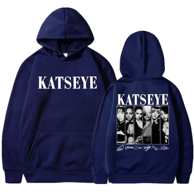 Limted Kpop Katseye Print Hoodies Vintage Trendy Men Women Y2k Hoody Sweatshirt Fleece Oversized Tracksuit Streetwear Fans Gifts — image 4