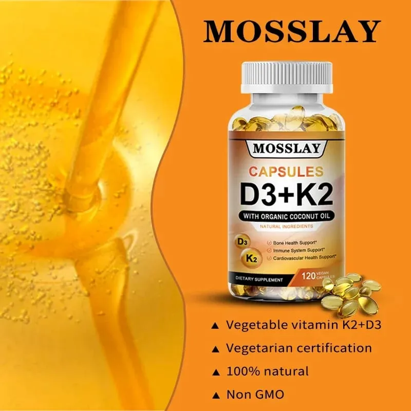 Vitamin-K2- und D3-Ergänzung Premium-Formel (30/60/120 Kapseln) — image 2