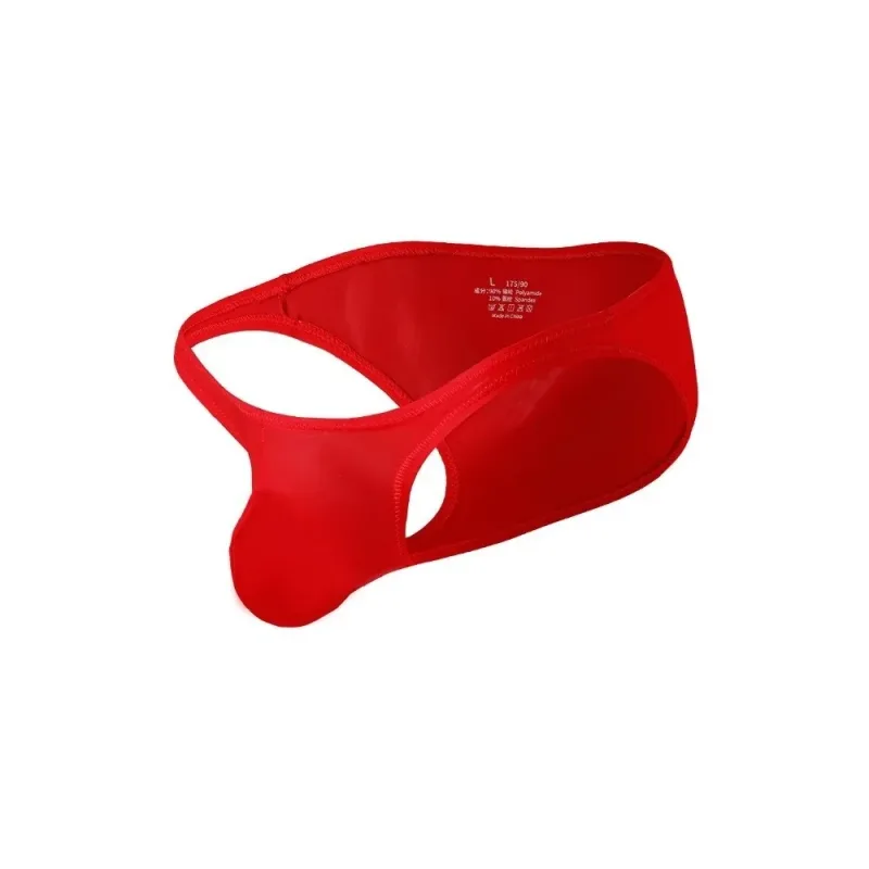 Schnell trocknende, ultradünne Slips aus Eisseide, niedrige Taille, nahtlos, für Herren, Unterwäsche, U-Beutel, Dessous, Netzhöschen, Reisen — image 19