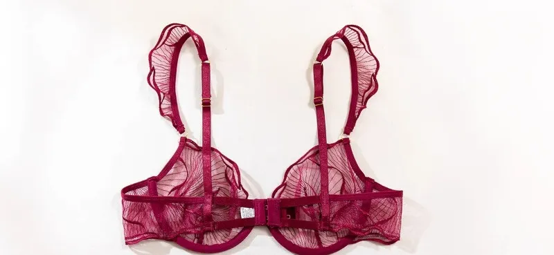 Sexy French Flower Embroidery Lace Bra Set Pure Desire Ultra Thin Push Up Wirefree Comfort Romantic Niche Bralette S-XL​​ MOYISU