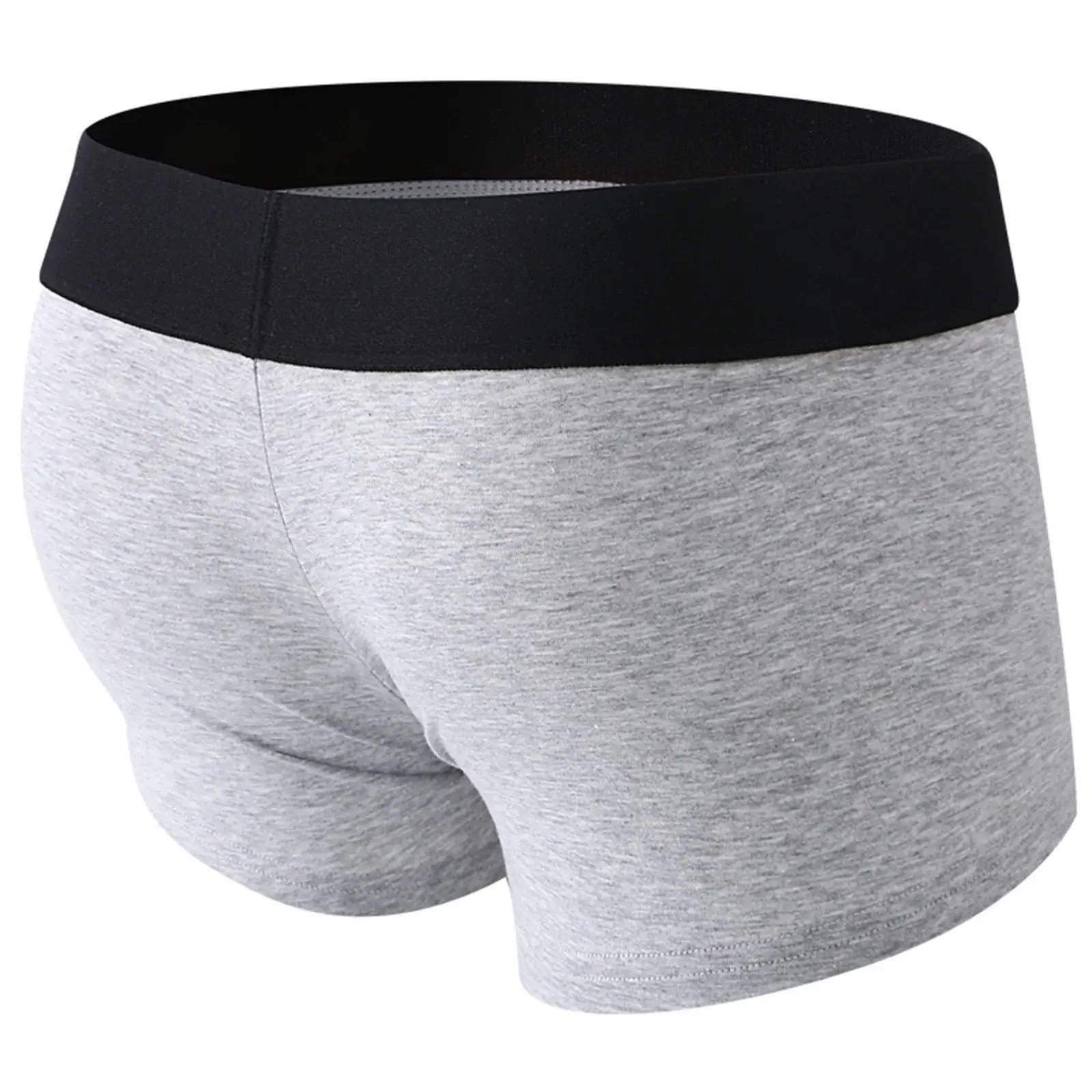 Erkek Boksörler Ön Delik Kese Iç Çamaşırı Silikon Cockring Seksi Boxershorts Geniş Kemer Pamuklu Külot Iç Çamaşırı Oymak