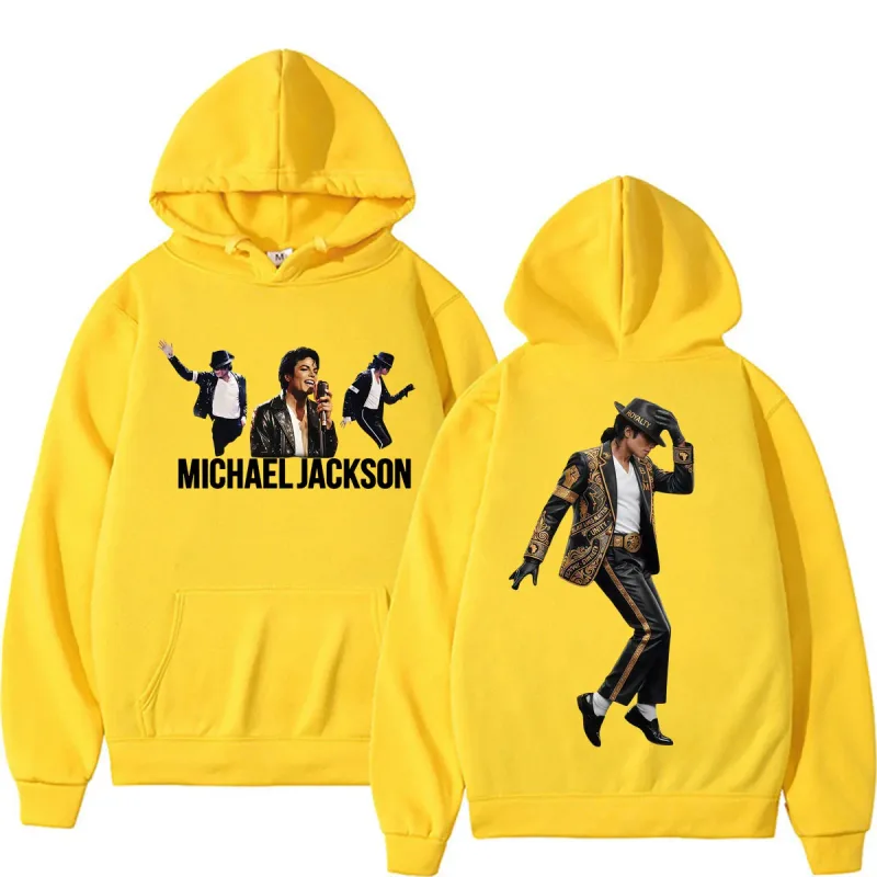 Michael Jackson King of Pop Music Fan Hoodies Men's Casual Fleece Bodywarmer Sweatshirts Fashion High Street Oversized Pullovers — image 12