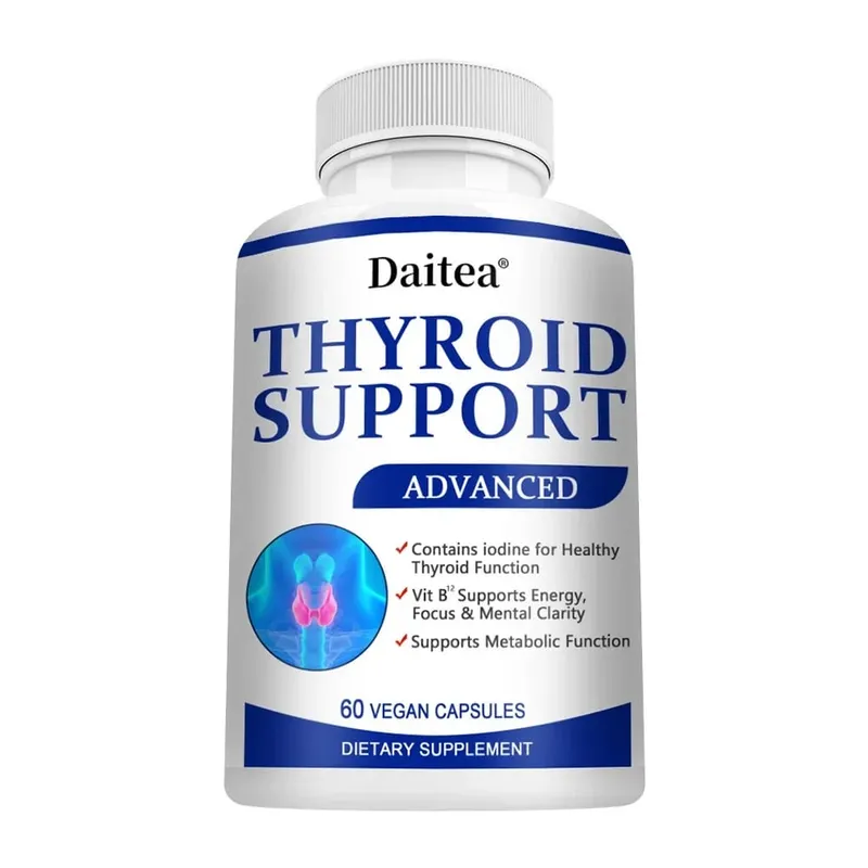 Thyroid Supplement with L-tyrosine Iodine Zinc & Selenium - Promotes Memory Cognitive Thyroid Health and Metabolism NON-GMO — image 8