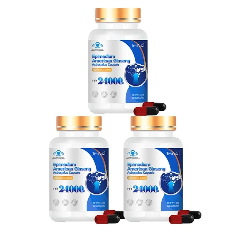 Peningkatan Tenaga dengan Ekstrak Epimedium & Ginseng - Menggalakkan Kekuatan & Keyakinan -Suplemen Pengubah Herba Harian Lelaki