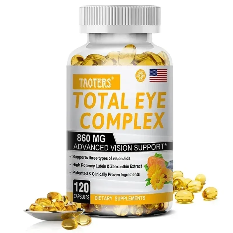Lutein Eye Capsules 860mg -Contains Zeaxanthin Bilberry Extract and Vitamin A-Supplement Eye Vitamins To Promote Healthy Vision