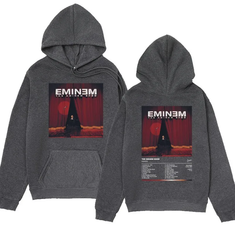 Eminem singer men's and women's hooded sweatshirts 90s retro Harajuku clothing casual hoodies fashionable hooded sweatshirts — image 2