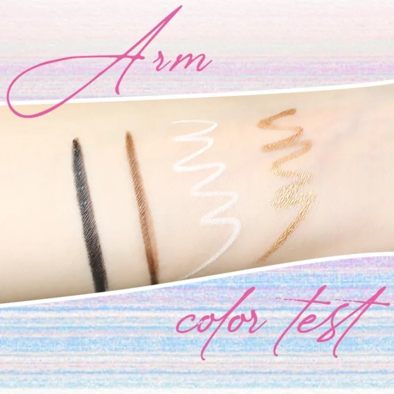 Waterproof Black White Eyeliner Pencils Long-Lasting Smudge-Proof for Bold Eye Makeup Easy Glide Formula Eye Liner Cosmetics
