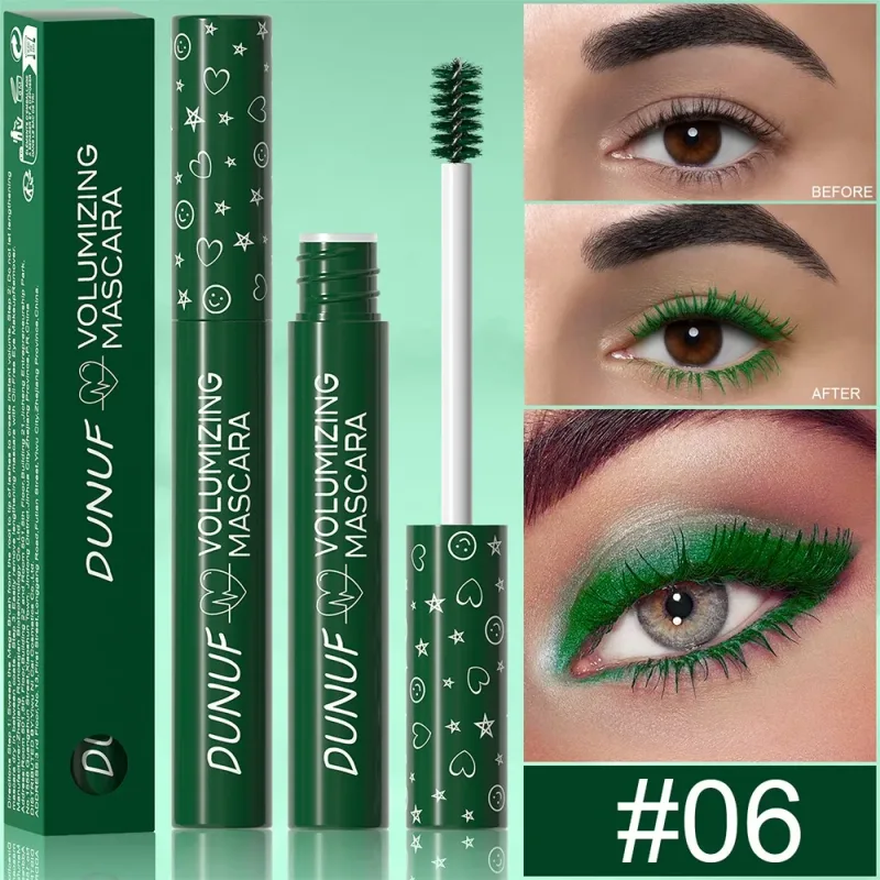 Colorful Eyelash Mascara 5D Silk Fiber Volume Curling Lengthening EyeLashes Extension Purple Blue White Waterproof Eye Makeup — image 11