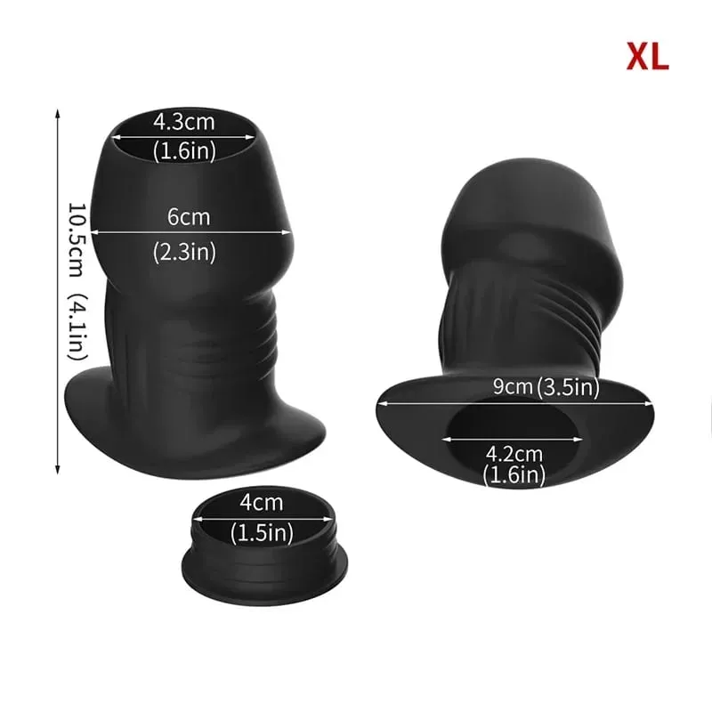 Ihålig silikon Anal Pärla Butt Plug Anus Dilator Tunnel Expansion Lavemang Prostata Massage Sexleksaker för kvinnor Män Onani