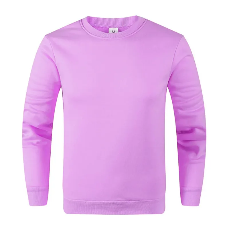 Pullover Asas Lelaki Baju Sweater Kasual untuk Lelaki Wanita Warna Pejal Musim Bunga Musim Gugur Hoodie Sukan Lengan Panjang Sweatshirt Techwear — image 12