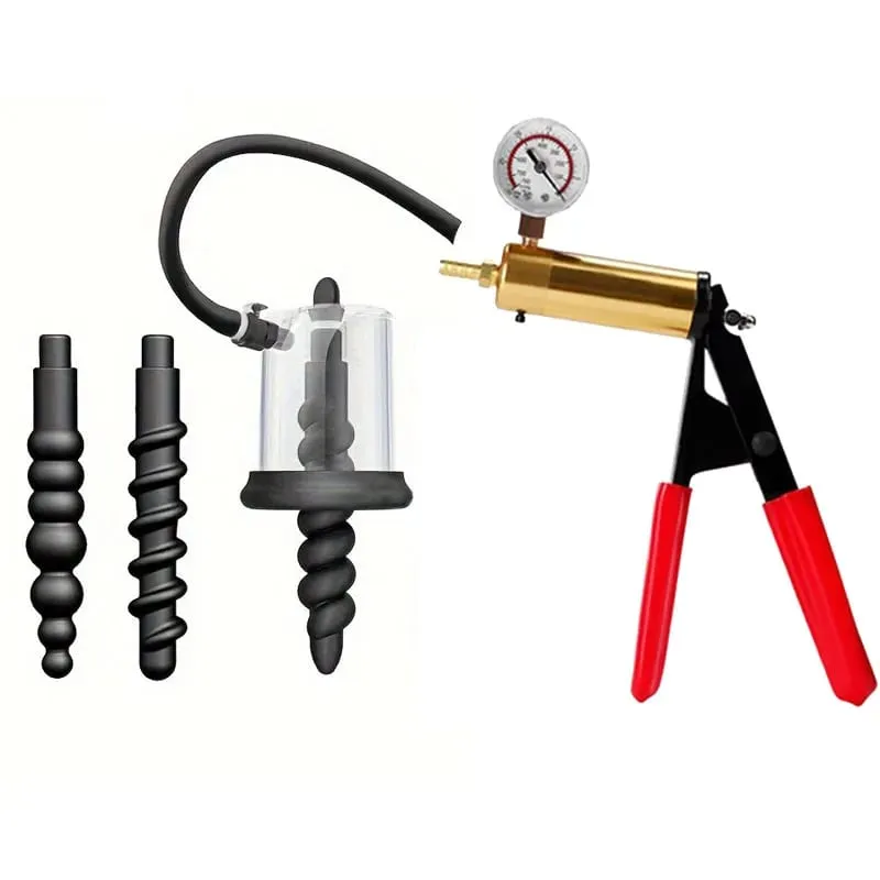 Anal Plug Vacuum Pump Prostate Stimulator Sex Toys for Men Women Adult Powerful Suction Manual Anus Dilator Butt Plug Set — image 10