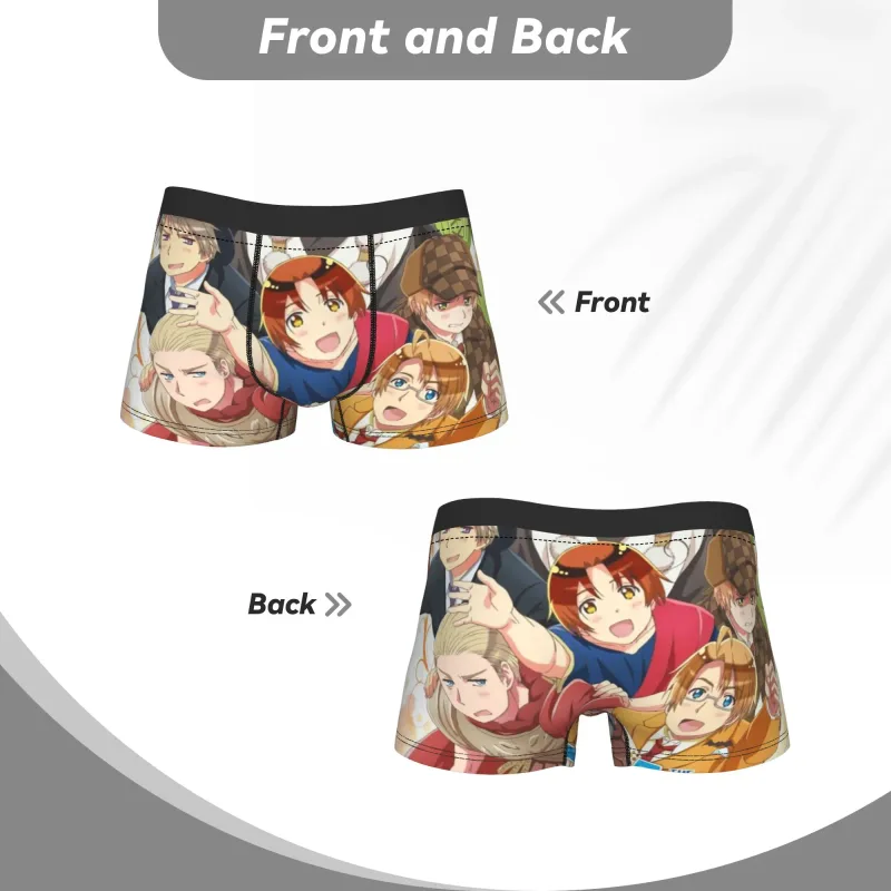 Hetalia World Stars Men Boxer Shorts Cozy Underwear Underpants — image 4