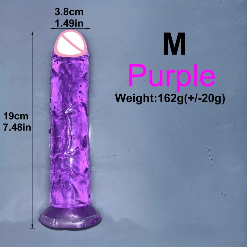 Ucuz 5 Renk Küçük Şeffaf Yapay Penis Vantuz Jöle Dick Kadın Erotik Anal Seks Oyuncakları Yumuşak Klitoris Vajinal Masturbators Penis — image 14