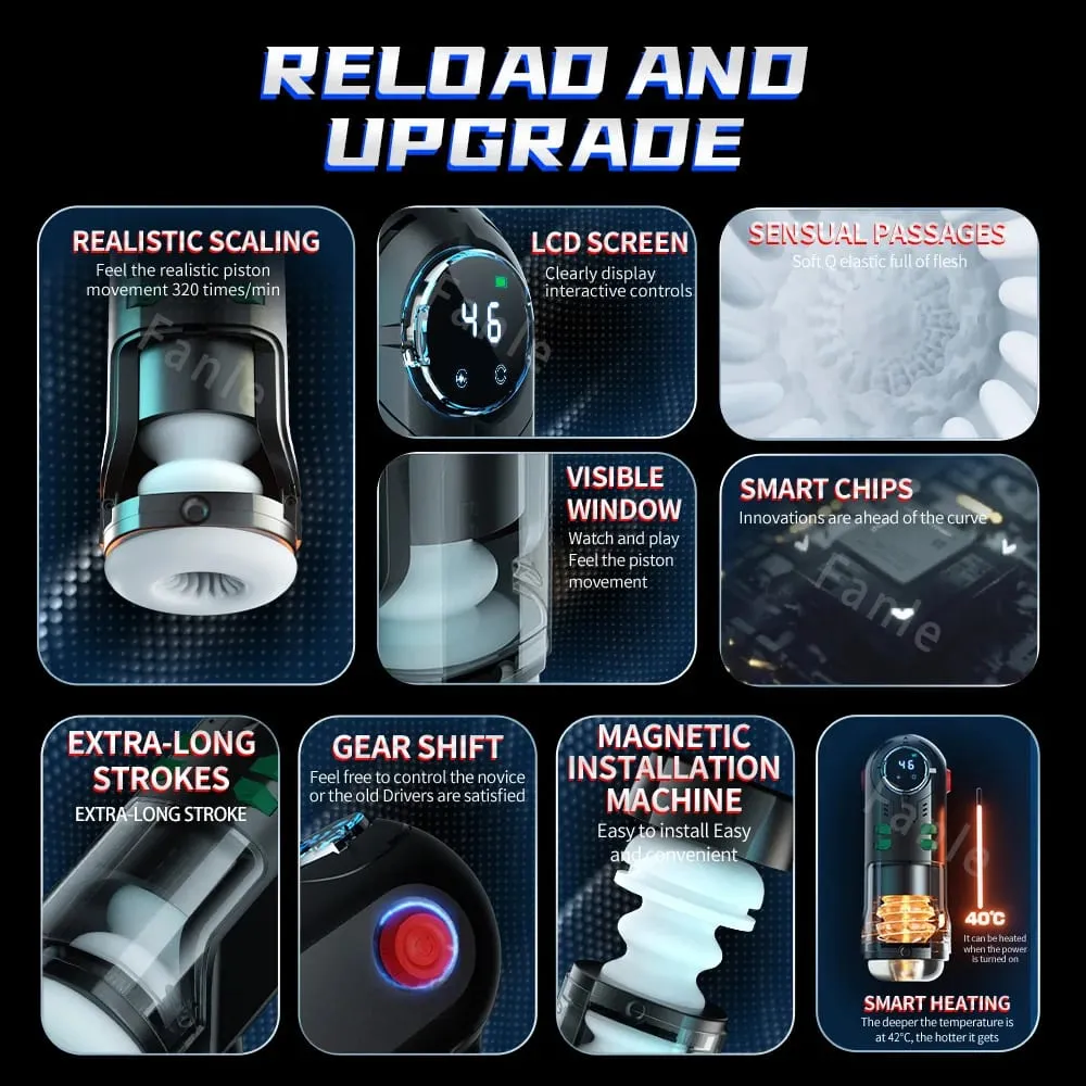 Male Masturbation Cup Automatic Telescopic Heated Sucking Pocket Pussy Blowjob Sex Machines Toy Adult Goods for Men Masturbator — image 2