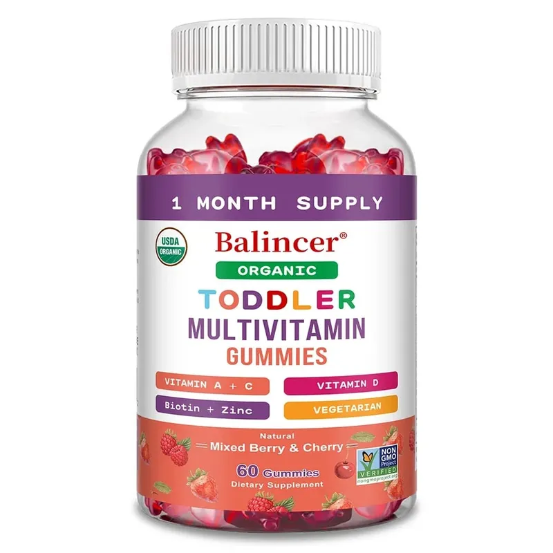 Kids Multivitamin Gummies Kids Vitamins with Vitamin C D E & Zinc for Immune Support Childrens Gummy Vitamins Fruit Flavors
